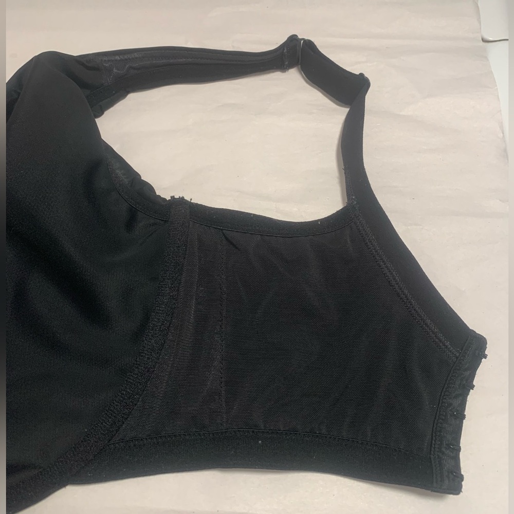Cacique Unlined Full Coverage Underwire Support Bra, Size 38K Black EUC - Picture 5 of 8